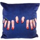 Dekorační polštář TOILETPAPER FINGERS 50 x 50 cm, modrá, Seletti - thumb (0)
