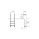 Flexinox Pool bazénové schůdky MURO Luxe 4 st. AISI 316 - thumb (1)