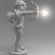 Stolní lampa CUPID 63 cm, bílá, pryskyřice, Seletti - thumb (2)