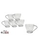 BERGNER Hrnek na espresso skleněný 85 ml sada 6 ks 8430540233620 - thumb (0)