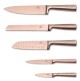 BERLINGERHAUS Sada nožů se stojanem z akátového dřeva 6 ks Taupe Collection BH-3126 - thumb (3)