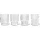 Sklenice na vodu RIPPLE 200 ml, sada 4 ks, čirá, ferm LIVING - thumb (0)