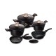 BERLINGERHAUS Sada nádobí s mramorovým povrchem 10 ks Black Rose Collection BH-8168 - thumb (0)