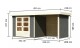 Dřevěný domek KARIBU ASKOLA 3 + přístavek 240 cm včetně zadní a boční stěny (82923) šedý LG3235 - thumb (1)