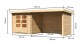 Dřevěný domek KARIBU BASTRUP 2 + přístavek 300 cm včetně zadní a boční stěny (91531) natur LG2945 - thumb (1)