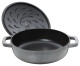 Kastrol CHISTERA 28 cm, na soté, s litinovou samopodlévací poklicí, černá, Staub - thumb (2)