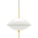 Závěsná lampa CLAM 44 cm, bílá / mosaz, Fritz Hansen - thumb (0)