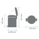 Pedálový odpadkový koš NEWICON 5 l, minerální šedá, Brabantia - thumb (2)