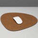 Podložka pod myš CURVE BULL 28 x 34 cm, přírodní, kůže, LIND DNA - thumb (1)