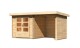 Dřevěný domek KARIBU BASTRUP 2 + přístavek 200 cm včetně zadní a boční stěny (73314) natur LG2944 - thumb (0)
