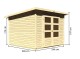 Dřevěný domek KARIBU STOCKACH 4 (82980) natur LG1707 - thumb (1)