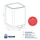 KELA Odkapávač na příbory Plata nerez matná stříbrná 10,0x11,5x12,5cm KL-12127 - thumb (2)