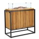 Oddělovací ohniště Cosiloft divider černý rám / teak COSI - thumb (2)