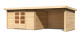 Dřevěný domek KARIBU BASTRUP 7 + přístavek 300 cm včetně zadní a boční stěny (73334) natur LG3027 - thumb (0)