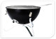 PROGARDEN Přenosný gril na dřevěné uhlí s víkem 37 cm černá KO-C83000390 - thumb (1)