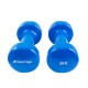 Vinylové činky Sportago Kirby, 2x3kg, modré - thumb (3)