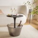 Odkládací stolek PICK UP 49 cm, s úložným prostorem, černá, Alessi - thumb (1)