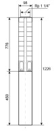 Ponorné čerpadlo EVAK V4S-3M29, 400V, 2,2kW, 2m kabelu - thumb (2)