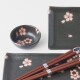 Sada na sushi BLACK & PINK SAKURA, sada 6 ks, MIJ - thumb (1)