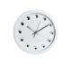 SEGNALE Nástěnné hodiny ručičkové s krystaly 30 cm bílá KO-837164270bila - thumb (0)