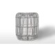 Vimine Natural Wicker® Zahradní stolek  / puf cannes přírodní ratan 35 cm praná bílá - thumb (0)