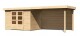 Dřevěný domek KARIBU ASKOLA 4 + přístavek 280 cm včetně zadní stěny (9180) natur LG3267 - thumb (0)
