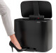 Pedálový odpadkový koš BO 3 x 11 l, černá, Brabantia - thumb (5)