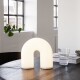 Přenosná stolní lampa VUELTA 22,5 cm, LED, bílá, sklo, ferm LIVING - thumb (2)