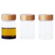 Dóza na potraviny PKV-030 75 ml, sada 3 ks, sklo / bambus, Pebbly - thumb (0)