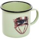 Hrnek smaltovaný TOILETPAPER EYE 10 cm, zelená, Seletti - thumb (1)