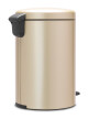 Pedálový odpadkový koš NEWICON 20 l, champagne, Brabantia - thumb (1)
