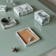 Úložný box MIST 15 x 10 cm, bílá / zelená, pryskyřice, ferm LIVING - thumb (1)