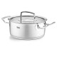 Nízký kastrol ORIGINAL PROFI 20 cm, stříbrná, nerezová ocel, Fissler - thumb (5)