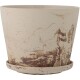 Květináč s podmiskou STACY 21 x 17 cm, hnědá, kamenina, Bloomingville - thumb (0)