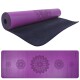 Gumová jóga podložka Sportago Indira 183x66 cm - fialová - 3 mm - thumb (0)