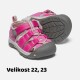Dětské sandály SEACAMP II CNX, VERY BERRY/DAWN PINK, keen, 1022994/1022979/1022940, růžová - 22 - thumb (6)