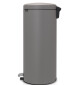 Pedálový odpadkový koš NEWICON 30 l, minerální šedá, Brabantia - thumb (1)