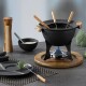 KELA Fondue set COUNTRY 11-dílný litina / dřevo KL-16644 - thumb (2)