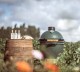 Gril na dřevěné uhlí L 46 cm,  + pojízdný stůl + ConvEGGtor + pohrabáč, zelená, Big Green Egg - thumb (6)