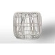 Vimine Natural Wicker® Zahradní stolek  / puf cannes přírodní ratan 35 cm praná bílá - thumb (2)