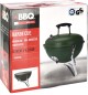 PROGARDEN Přenosný gril na dřevěné uhlí s víkem 37 cm army zelená KO-C83000410 - thumb (2)