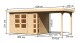Dřevěný domek KARIBU KERKO 4 + přístavek 240 cm (82940) natur LG2968 - thumb (1)