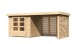 Dřevěný domek KARIBU ASKOLA 3 + přístavek 280 cm (9175) natur LG3182 - thumb (0)