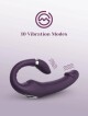 Tracy's Dog C Shape Double-Ended Dildo Vibrator Purple - thumb (5)