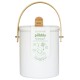 Pebbly Kompostér NBA193 4,5 l, bílá, ocel / bambus, Pebby - thumb (4)