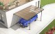Kovový přístřešek / carport TRIGANO JARDIN MISTRAL WALL LG2461 - thumb (3)