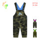 Dětské laclové tepláky - KUGO ST7733, maskáč/ tyrkysová aplikace Barva: Khaki, Velikost: 74 - thumb (6)