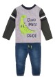 Chlapecký set - tričko a kalhoty džínové, Minoti, Mite 5, kluk - 80/86 | 12-18m - thumb (0)