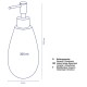 KELA Dávkovač mýdla Dots keramika šedohnědá 350 ml KL-23602 - thumb (1)