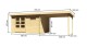 Dřevěný domek KARIBU BASTRUP 8 + přístavek 300cm (79315) natur LG2940 - thumb (1)